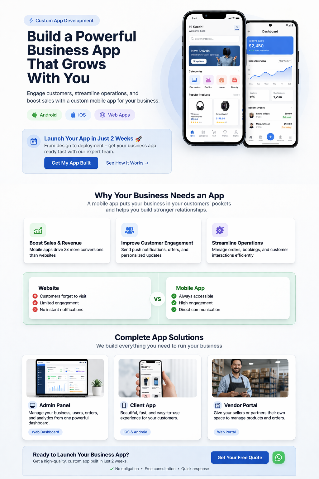 Mobile App preview